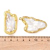 Electroplate Natural Baroque Pearl Keshi Pearl Big Pendants PEAR-F010-02G-01-3