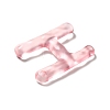 Transparent Resin Alphabet Pendants LS-RESI-C028-02H-3