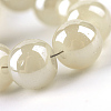 Electroplate Glass Beads Strands EGLA-Q062-8mm-E08-4