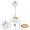 DELORIGIN 2Pcs 2 Styles Resin Ear Shaped Earring Stud Display Stands EDIS-DR0001-04-7