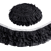 Polyester Lace Pleated Ribbons SRIB-WH0011-467A-1