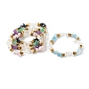 Natural Mixed Gemstone Chip Bead Stretch Bracelets BJEW-JB06332-1