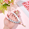 1Pc Silicone & Wood Pendant Decorations HJEW-BM0001-61A-3