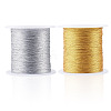 2 Rolls 2 Colors 3-Ply Round PET Metallic Thread MCOR-TA0001-03A-1