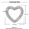 304 Stainless Steel with Crystal Rhinestone Pendants RB-OY001-14P-02-2