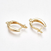 Brass Hoop Earring Findings with Latch Back Closure LS-X-KK-S350-072G-2