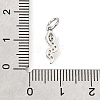 Brass Micro Pave Cubic Zirconia Pendants KK-V007-007P-03-1-3