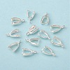 Grade AA Brass Ice Pick Pinch Bails for Pendant Making KK-M008-b-06S-NR-1