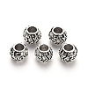 Tibetan Style Alloy European Beads Settings for Enamel TIBE-N006-97AS-LF-1