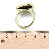 Heart Brass Natural Obsidian Finger Rings X-RJEW-D304-01G-G-3