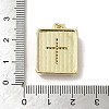 Brass Pave Shell Pendants KK-I708-17D-G-3