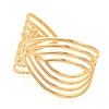 304 Stainless Steel Open Cuff Bangles for Women LS-BJEW-G711-01G-G-2