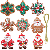 1Set Christmas Plastic Pendants DIY-SC0026-46A-1