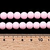 Painted Glass Bead Strands DGLA-S071-8mm-B2-5