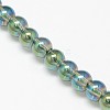 Electroplate Crystal Glass Round Beads Strands LS-EGLA-F037-6mm-A04-1