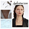 Brass Round Snake Chain Necklace Making NJEW-PH0001-19-4