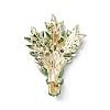 Rhinestone Wheat Brooch Pin JEWB-C003-01-2