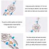 Alloy European Dangle Charms PALLOY-PH0001-25AS-WH-4
