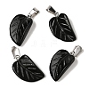 Natural Obsidian Pendants G-B127-01P-03-2