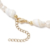 Natural Clam Shell Pendant Necklaces NJEW-JN05241-6