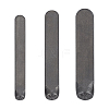 3Pcs 3 Styles Steel Leather Stamps AJEW-BC0008-98B-1