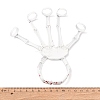 Halloween Spray Printed Alloy Finger Ring Stretch Bracelets LS-BJEW-P367-02-3