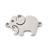 201 Stainless Steel Laser Cut Connector Charms STAS-R133-02P-04-1