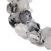 Natural Black Rutilated Quartz Beads Strands G-O201B-136G-3