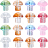 64Pcs 8 Colors Transparent Glass Beads GLAA-PA0001-24-7