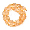 Heated Natural Citrine Beads Strands G-Z147-B01-03-3