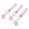 3Pcs PVC Tortoise Pendant Keychains KEYC-TADJ0001-02E-1