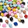 Baking Paint Opaque Acrylic Beads OACR-H059-02-1