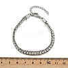 304 Stainless Steel Curb Chain Bracelets for Women BJEW-Z143-21P-5