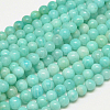 Round Natural Peru Amazonite Bead Strands G-L448-03-8mm-3