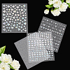 8 Sheets 4 Styles Laser Heart Pattern Nail Art Sticker DIY-CY0001-90-7