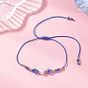 Glass & Seed Beads Braided Bead Bracelets BJEW-MZ00283-01-1