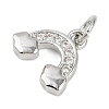 Brass Micro Pave Cubic Zirconia Pendants KK-L231-01P-01-2