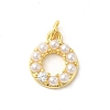 Real 18K Gold Plated Rack Plating Brass Micro Pave Cubic Zirconia Pendants KK-S396-02D-1