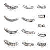 Craftdady 22Pcs 11 Style Tibetan Style Alloy Tube Beads TIBEB-CD0001-06AS-2