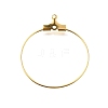 Rack Plating Brass Ring Hoop Earrings KK-L125-01G-1