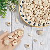 5 Styles Unfinished Wood Beads WOOD-PA0001-21-3