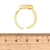 26Pcs Brass Micro Pave Clear Cubic Zirconia Open Cuff Rings RJEW-R218-01G-3