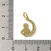 Brass Micro Pave Cubic Zirconia with Enamel Pendants KK-R162-078G-3