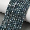 Natural Kyanite/Cyanite/Disthene Beads Strands G-G259-D04-3mm-10