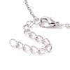 Retro Alloy Tree of Life Pendant Necklace for Men Women NJEW-B085-03-4