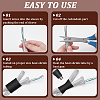 304 Stainless Steel Wire Braided Strap STAS-WH0044-114C-3