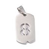 Non-Tarnish 304 Stainless Steel Pendants STAS-O127-B08-2