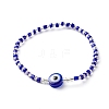 Evil Eye Resin Beads Bracelets Set for Women Girl BJEW-JB06747-01-4