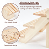DIY 3 Tier Stair Style Pine Wooden Plant Stand Kit ODIS-WH0025-108-4
