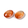 Natural Orange Red Agate(Dyed & Heated) Cabochons G-O175-15C-02-2